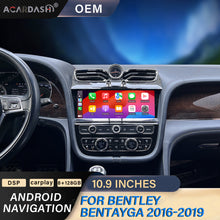 Load image into Gallery viewer, New Release!!! 2016-2020 Bentley Bentayga OEM FIT Replacement 10.9″ 8gb-128gb/256gb Android 13, Wirelss Carplay, AA