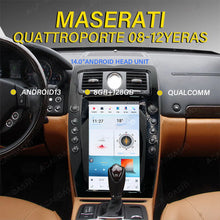 Load image into Gallery viewer, New for 2026, BOSE and Non Bose 2008-2012 Maserati Quattroporte 13.9" 8gb-128gb Android 13 T-style screen w/ climate control, works with ALL variations