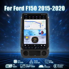 Load image into Gallery viewer, NEW RELEASE!  AuCar Android 13 2K 2015-2020 Ford F150/F250 14.4" 8GB-128GB Dual System Retains Factory SYNC 2 OR SYNC 3