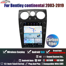 Load image into Gallery viewer, 2003-2019 Bentley Continental GT GTC Android 13 12.1″ 8gb-128gb Android Multimedia Stereo Wireless CarPlay and Android Auto