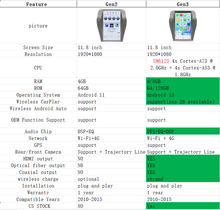 Load image into Gallery viewer, New Gen 3 2025 10-15 Gen 5 Camaro 11.8" Snapdragon 8gb-128gb Android 13, HDMI, OPTICAL, COAXIAL OUT Head Unit W/ wireless Apple Carplay, Android Auto