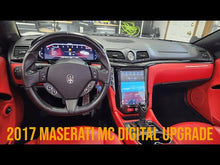 Load and play video in Gallery viewer, 2-Piece Maserati Granturismo Combo Set AuCar Gen 10.5" Tesla Screen, GEN 3 Digital Instrument Gauge Cluster