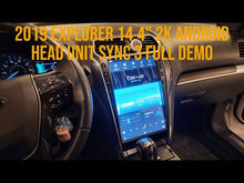 Load and play video in Gallery viewer, All New 2011-2019 Ford Explorer 2K 14 4" Android Tesla Style Head Unit w/ Sirius XM Wireless Apple CarPlay