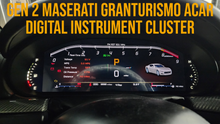Load image into Gallery viewer, 2-Piece Maserati Granturismo Combo Set AuCar Gen 10.5" Tesla Screen, GEN 3 Digital Instrument Gauge Cluster