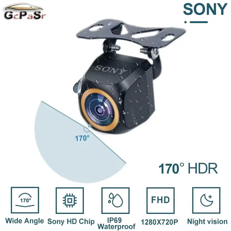 SONY AHD 720P HD Vehicle Backup Rear View Camera 170° View Angle Night Vision Waterproof