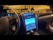 Load and play video in Gallery viewer, All New 2011-2019 Ford Explorer AuCar 2K 14 4&quot; Android Tesla Style Head Unit w/ Sirius XM Wireless Apple CarPlay
