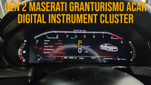 Load image into Gallery viewer, 2-Piece Maserati Granturismo Combo Set AuCar Gen 10.5&quot; Tesla Screen, AcarNavi GEN 2 Digital Instrument Gauge Cluster
