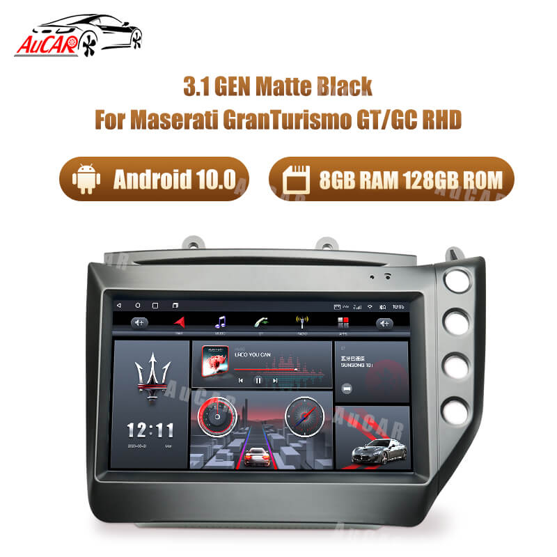 NEW AUCAR Gen 4 8GB-128GB SIM CARD DSP Infotainment System Head Unit Radio 07-17 Maserati Granturismo w/ Wireless Apple CarPlay