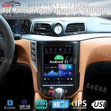 Load image into Gallery viewer, Best Seller! AuCar 10.5&quot; Tesla screen Android 11 Head Unit LCD Touchscreen W/ Climate Control 07-17 Maserati Granturismo 8GB -128GB DSP Wireless Apple CarPlay US Sim Card
