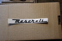 Load image into Gallery viewer, 3.9&quot; Nickel &quot;Maserati&quot; emblem for AuCar and AcarNavi head units, Chrome, Red or Black
